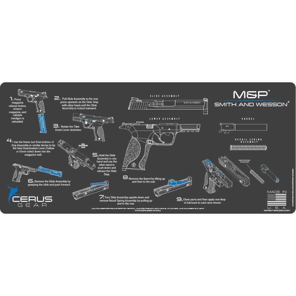 Cleaning Equipment Cerus Gear Ready Series INSTRUCTIONAL 3mm PROMAT FOR M & P 12X27 CHAR GRAY • Model: Ready Series